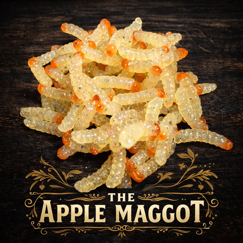 0.5" Realistic Maggot "The Apple Maggot" (20 Pack)